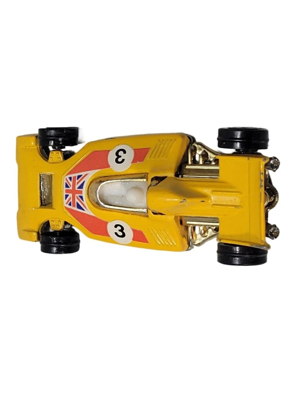 Vintage Corgi Juniors Formula 1 Racer #3 Yellow 1973 Made in Great Britain